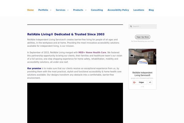 Site using Content Headings Tree plugin