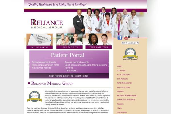 reliancemed.com site used Reliance
