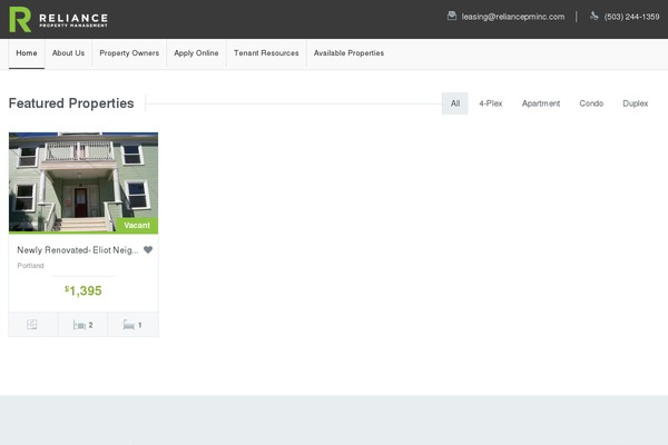 reliancepminc.com site used Realexpert