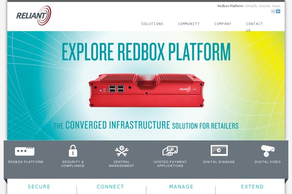 Reliant theme site design template sample