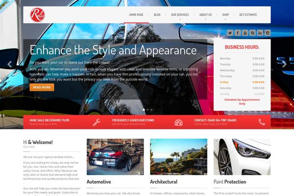 CarPress theme site design template sample