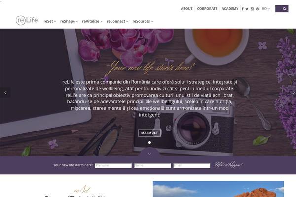 Flat Theme theme site design template sample