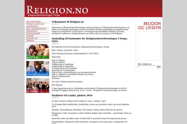 religion.no site used Religion
