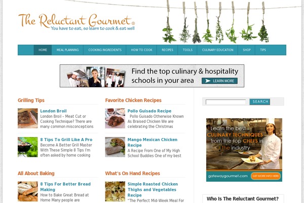 Foodie Pro theme site design template sample