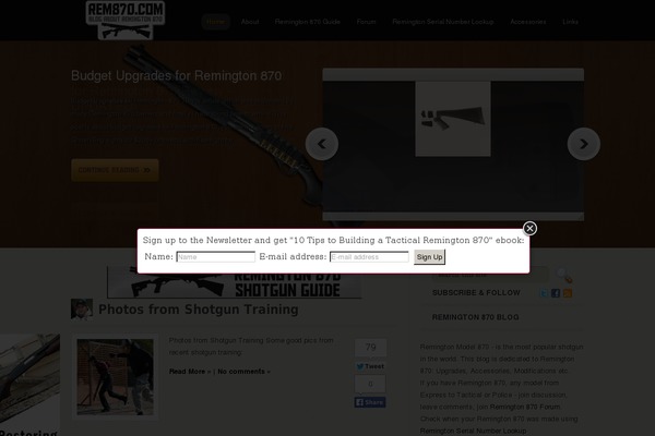 Site using Simple PopUp plugin