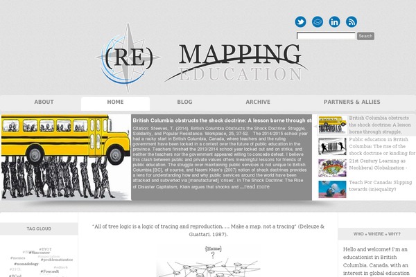 Site using 3D Tag Cloud plugin