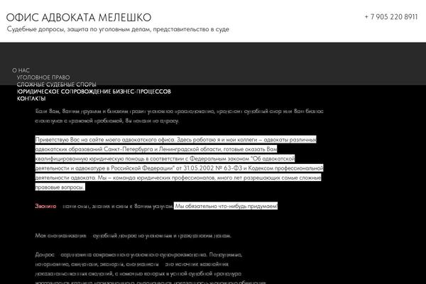 WordPress website example screenshot