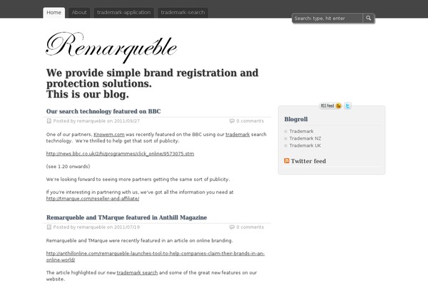 zBench theme site design template sample