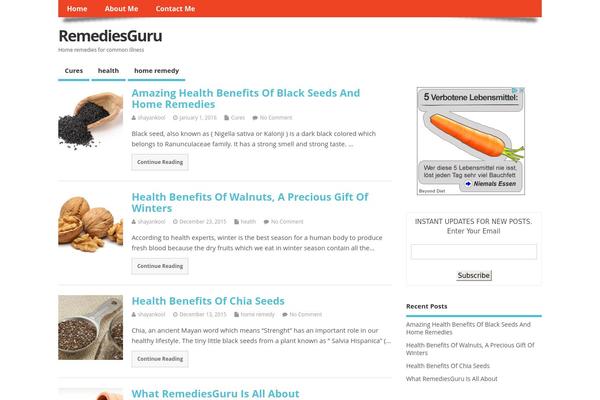 MesoColumn theme site design template sample