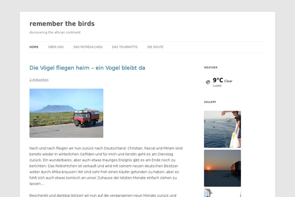 Site using Current Weather plugin