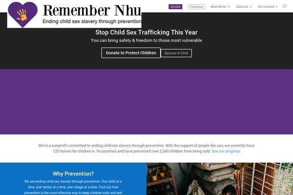 Divi Child theme site design template sample