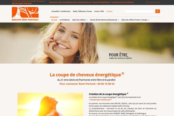 evolve theme site design template sample