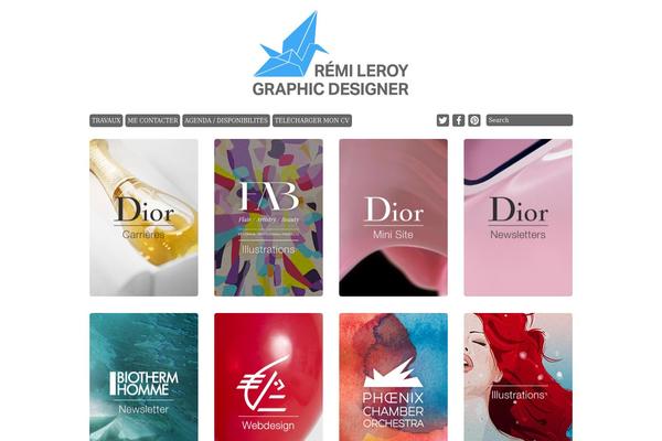 Grid Theme Responsive theme site design template sample