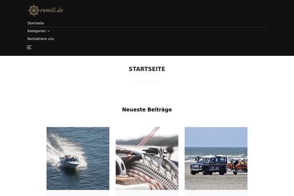 Inspiro theme site design template sample
