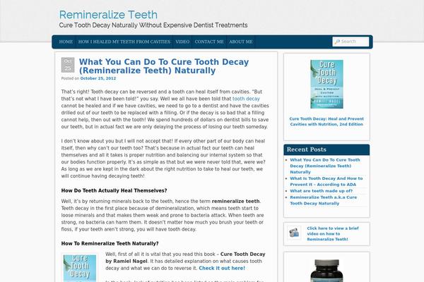 remineralizeteeth.org site used Admired