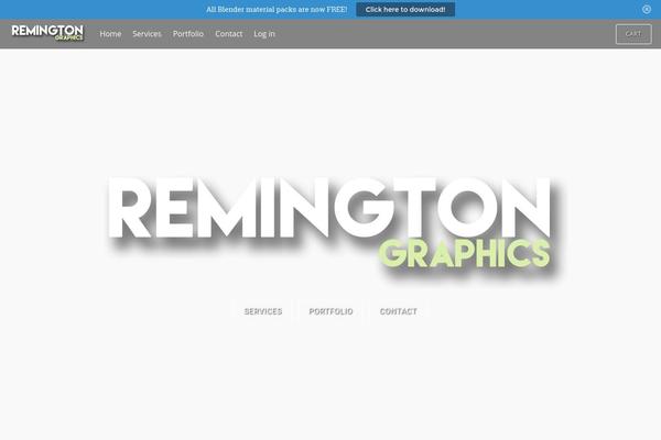 Tesseract theme site design template sample