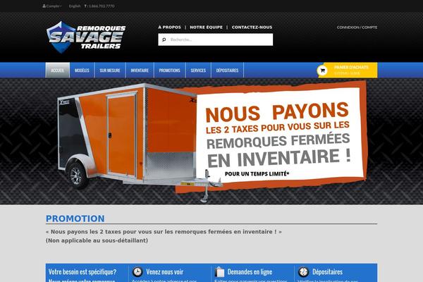 remorquessavage.com site used Azshop
