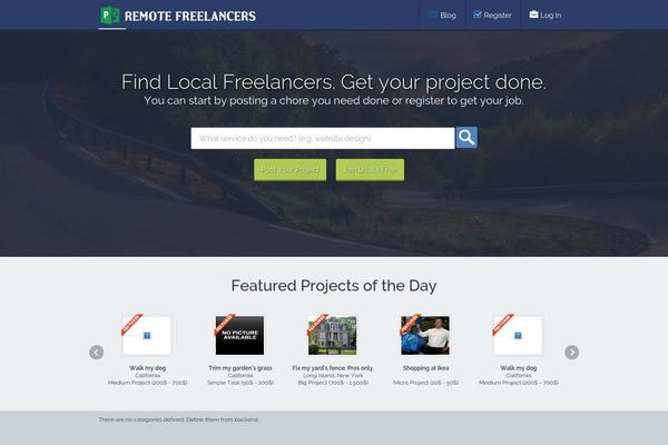 Projecttheme theme site design template sample
