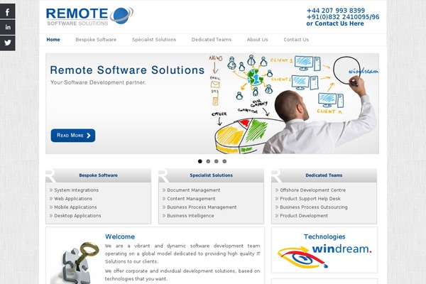 Site using Helios Solutions Social Media Buttons plugin