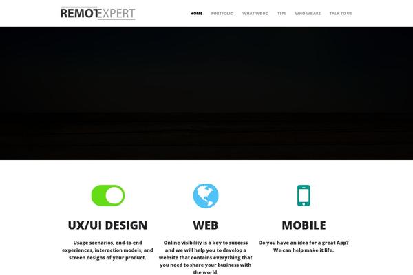 Wpex Thunder theme site design template sample