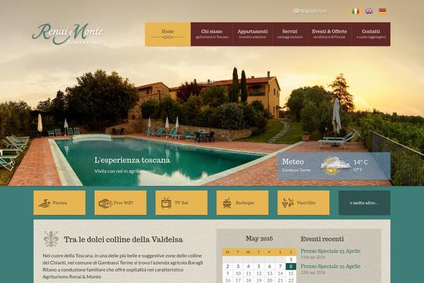 Roots theme site design template sample