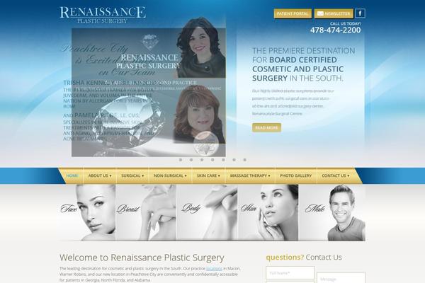 Renaissance theme site design template sample