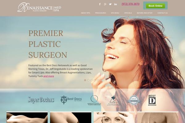 Renaissance theme site design template sample