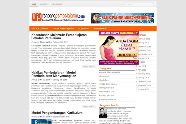 rencanapembelajaran.com site used Princely