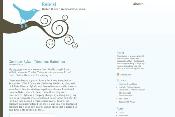 Bluebird theme site design template sample