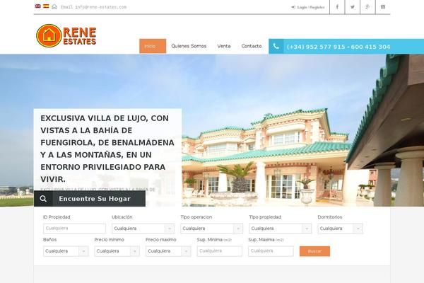 Realhomes Child theme site design template sample