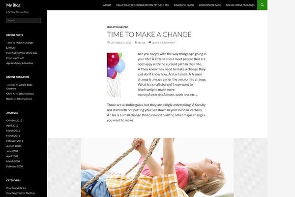 Finch theme site design template sample