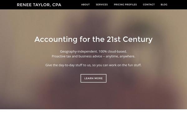 Parallax Pro theme site design template sample