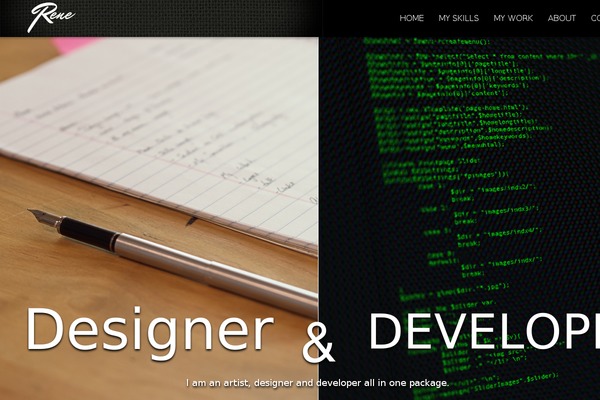 Purpose theme site design template sample