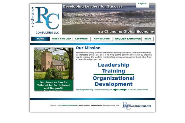 Renewal theme site design template sample