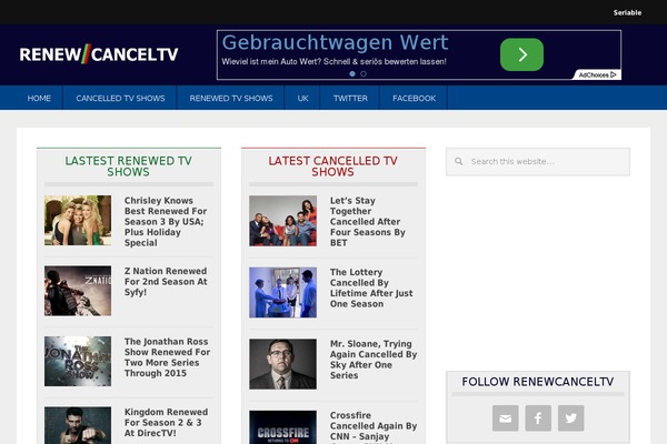 renewcanceltv.com site used Metro Pro