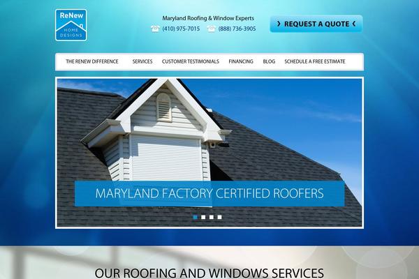 Renew theme site design template sample