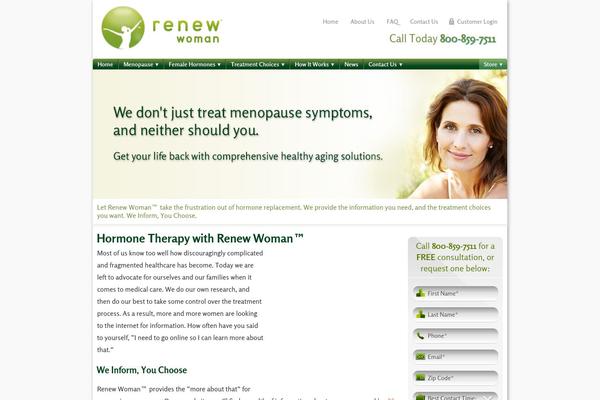 Renew theme site design template sample