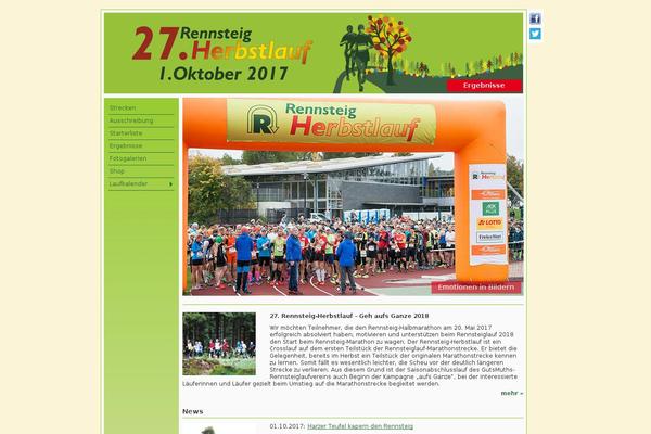 rennsteig-herbstlauf.de site used Rennsteiglauf