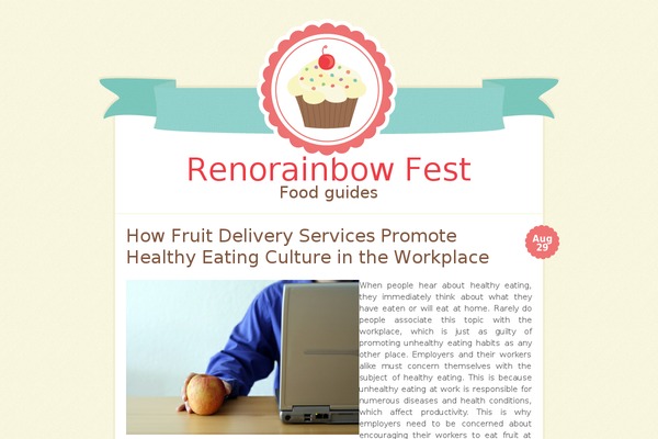 Buttercream theme site design template sample