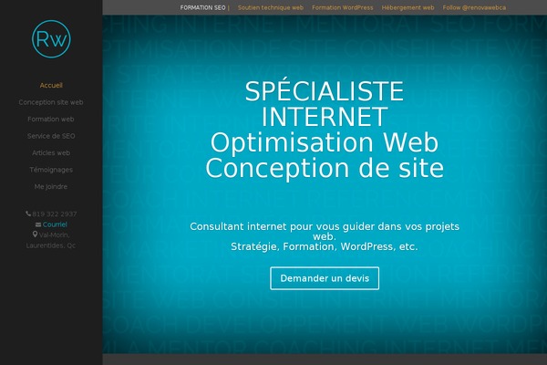 Metric theme site design template sample