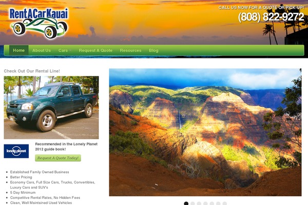 Car-hire theme site design template sample
