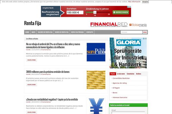 Financialred theme site design template sample