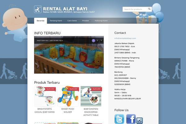 Wootique theme site design template sample