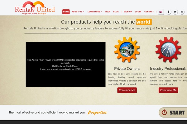 rentalsunited.com site used Gutenmag