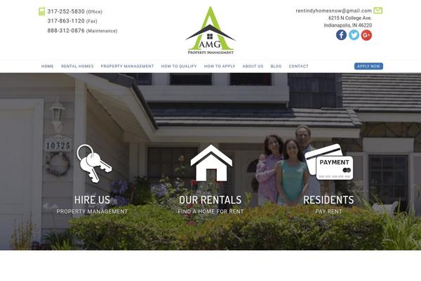 Bones theme site design template sample