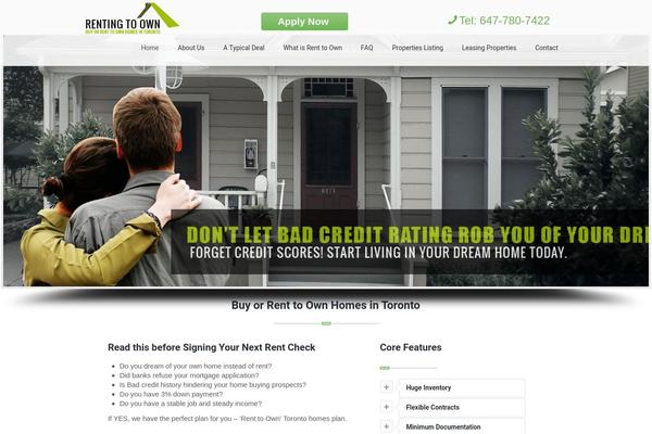 Buzz theme site design template sample