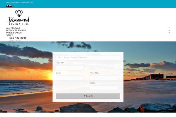 Realty theme site design template sample