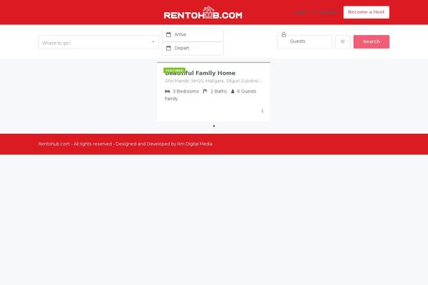 Homey theme site design template sample