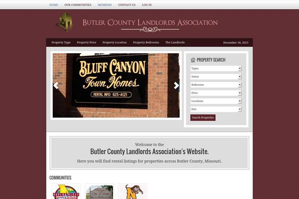 rentpoplarbluff.com site used AgentPress