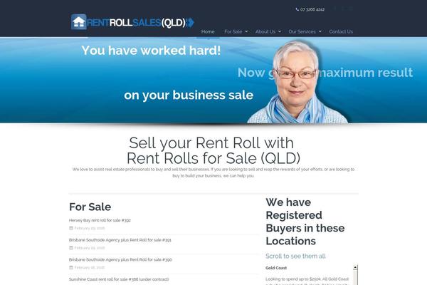 Rent theme site design template sample